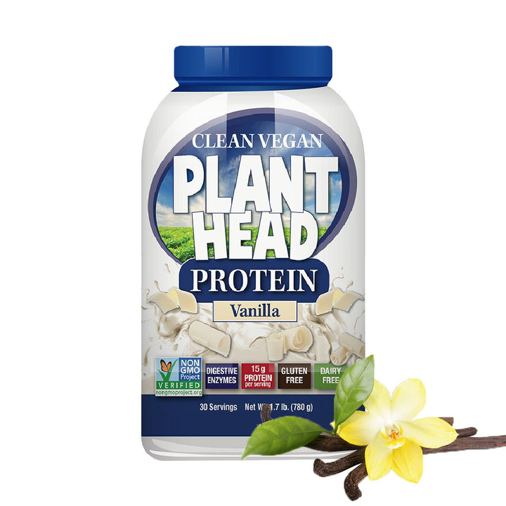 Nature's Answer Plant Head Plant based Clean Vegan Protein Powder 30 Servings, Vanilla 780g - Easy Pharmacy LLC