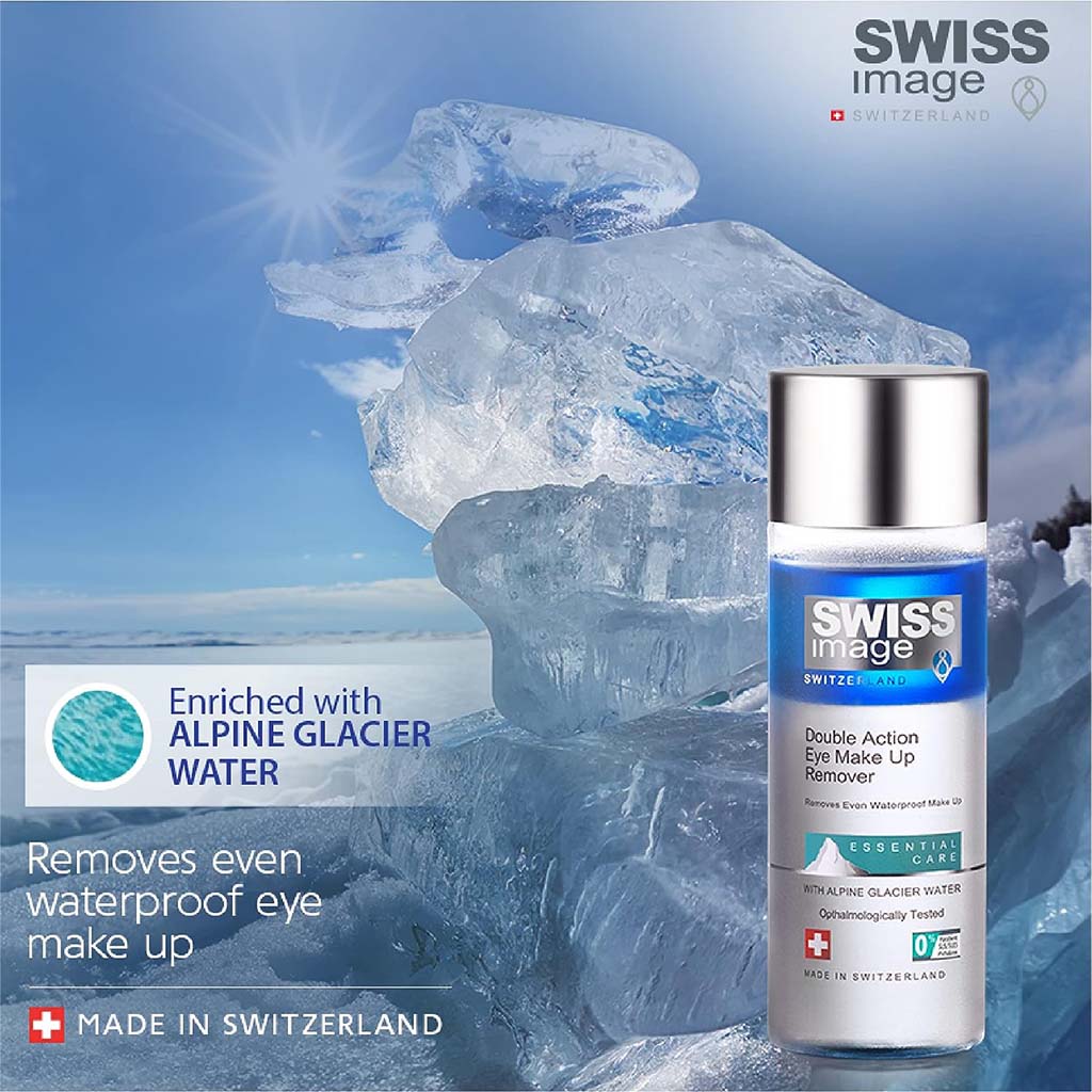 Swiss Image Essential Care Double Action Eye Make Up Remover For All Skin Types 150ml - Easy Pharmacy LLC