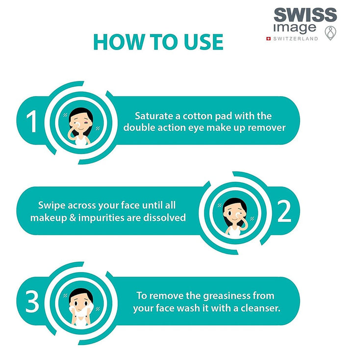 Swiss Image Essential Care Double Action Eye Make Up Remover For All Skin Types 150ml - Easy Pharmacy LLC