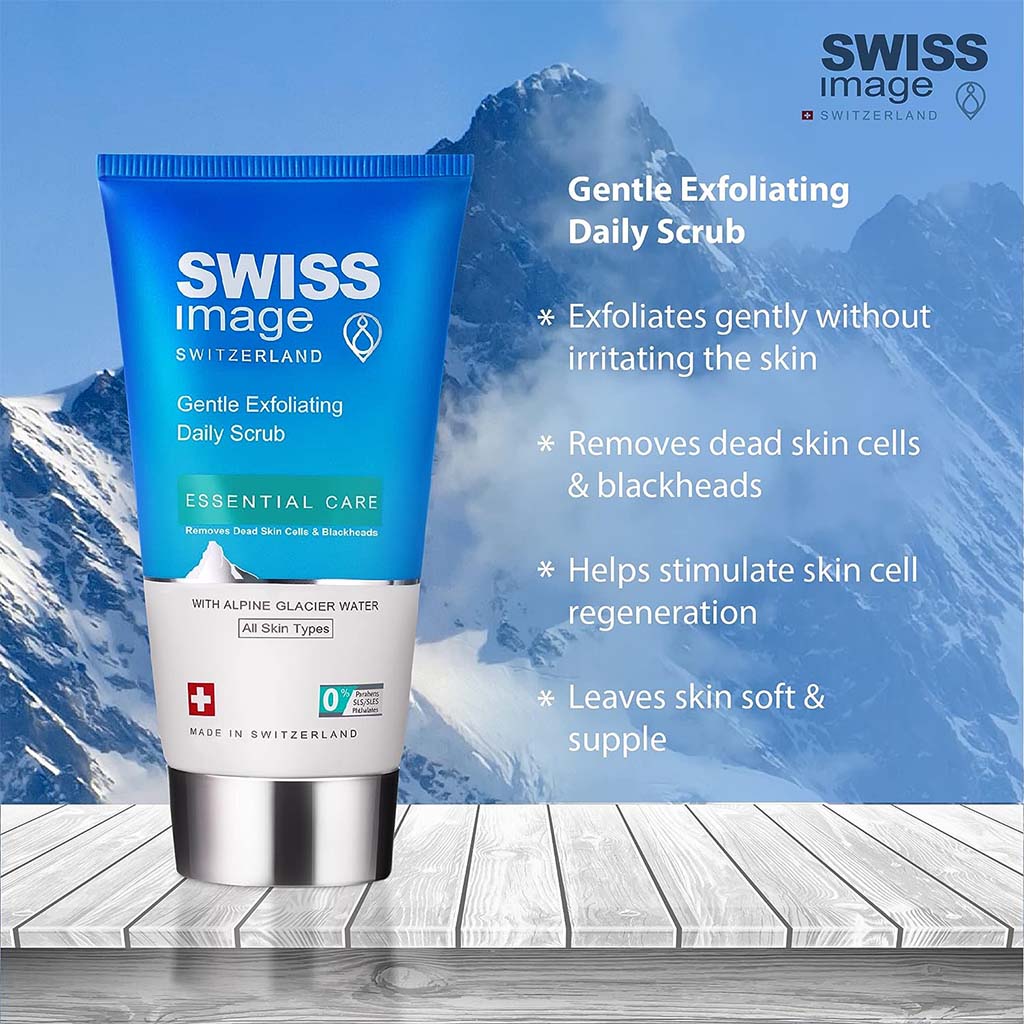 Swiss Image Essential Care Gentle Exfoliating Daily Scrub For All Skin Types 150ml - Easy Pharmacy LLC
