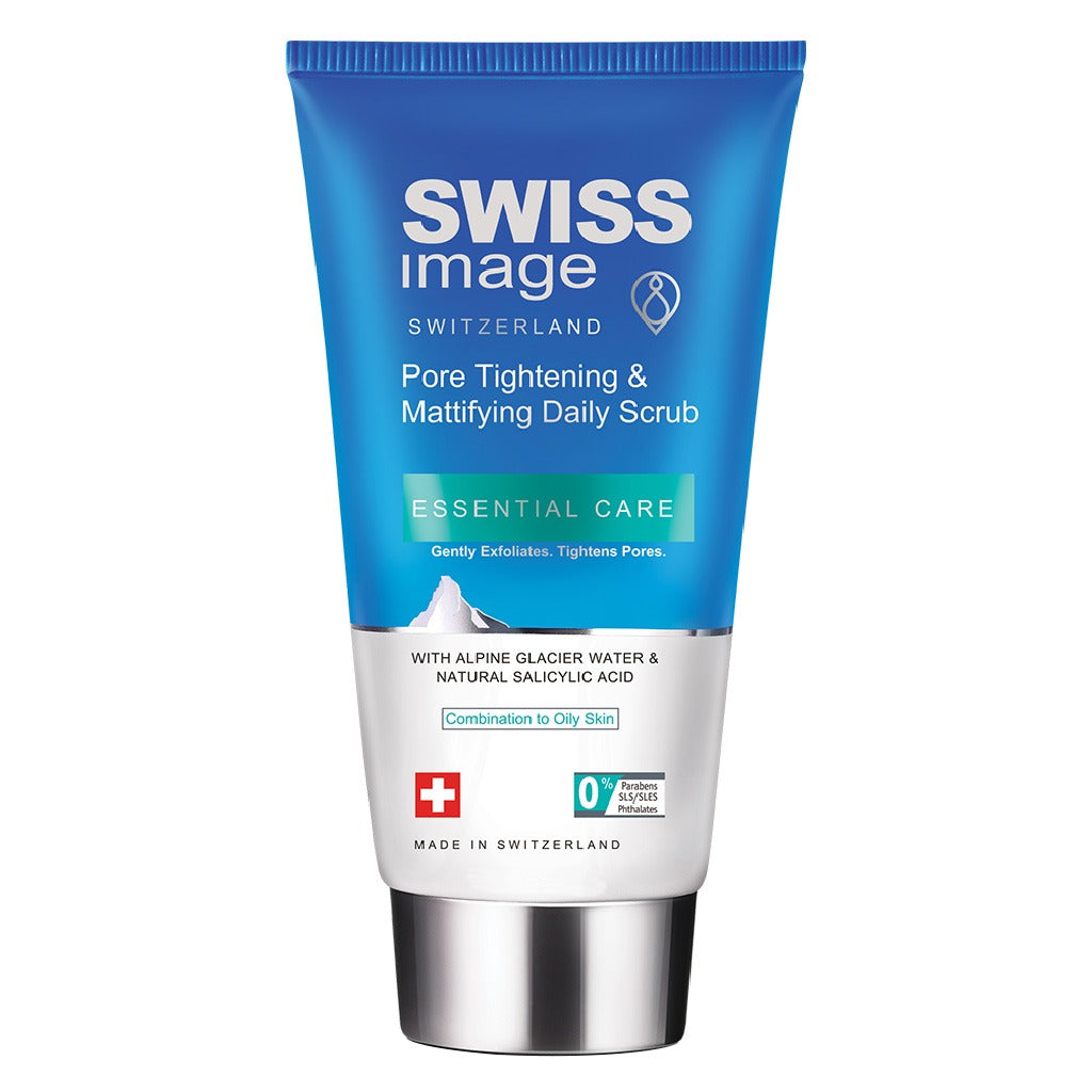 Swiss Image Essential Care Pore Tightening & Mattifying Daily Scrub For Combination To Oily Skin Types 150ml - Easy Pharmacy LLC