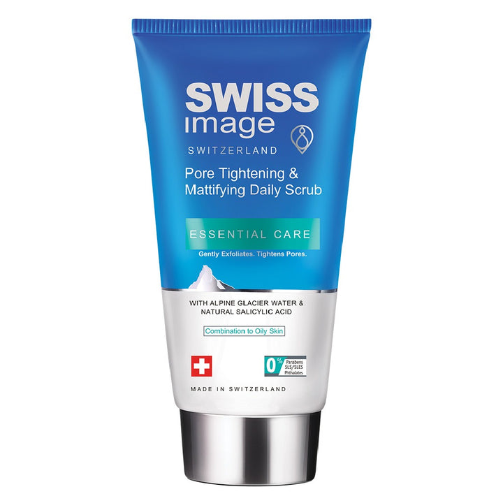 Swiss Image Essential Care Pore Tightening & Mattifying Daily Scrub For Combination To Oily Skin Types 150ml - Easy Pharmacy LLC