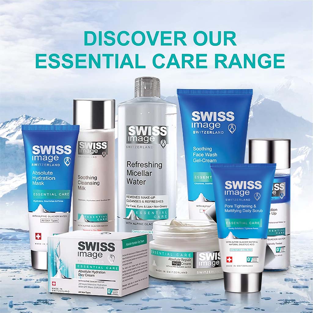 Swiss Image Essential Care Pore Tightening & Mattifying Daily Scrub For Combination To Oily Skin Types 150ml - Easy Pharmacy LLC