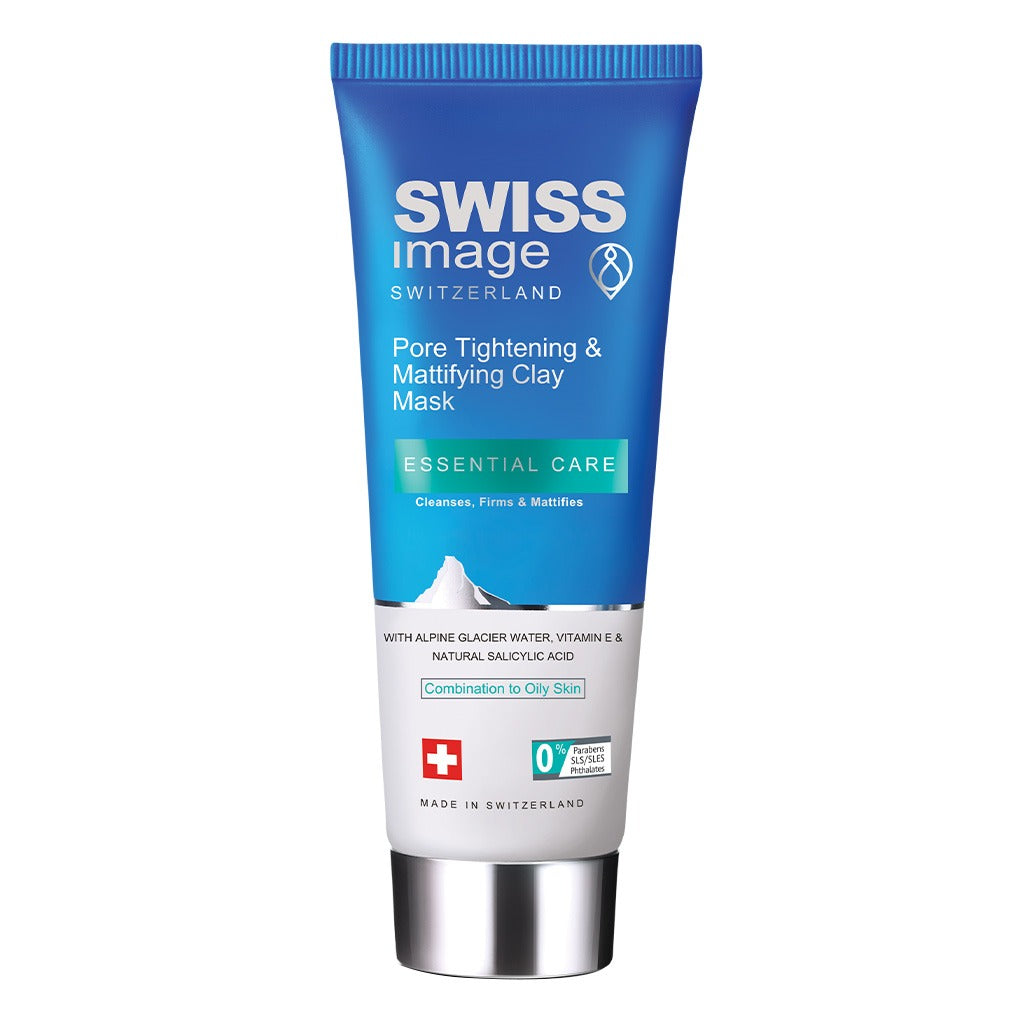 Swiss Image Essential Care Pore Tightening & Mattifying Clay Mask For Combination To Oily Skin Types 75ml - Easy Pharmacy LLC