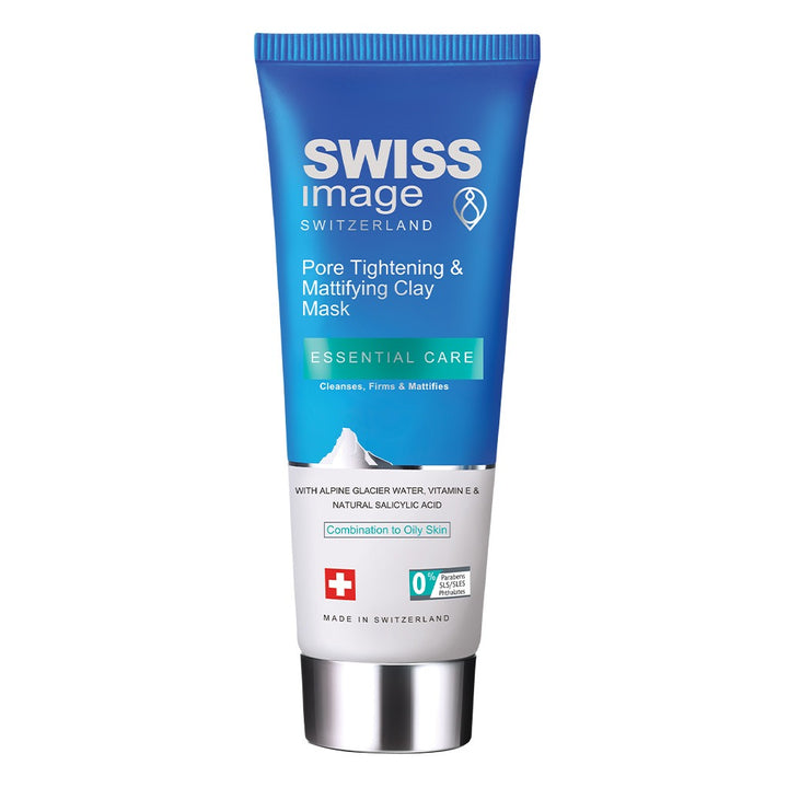 Swiss Image Essential Care Pore Tightening & Mattifying Clay Mask For Combination To Oily Skin Types 75ml - Easy Pharmacy LLC