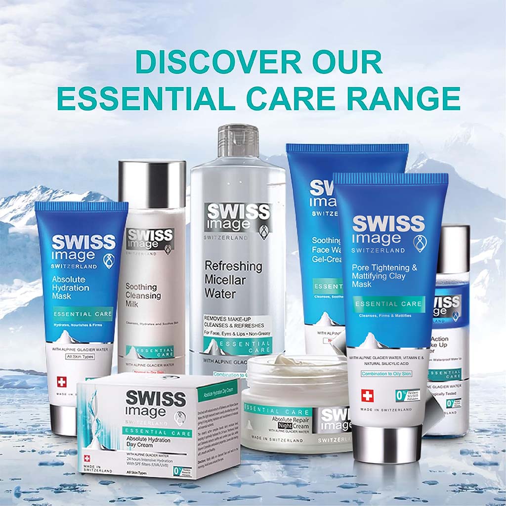 Swiss Image Essential Care Pore Tightening & Mattifying Clay Mask For Combination To Oily Skin Types 75ml - Easy Pharmacy LLC