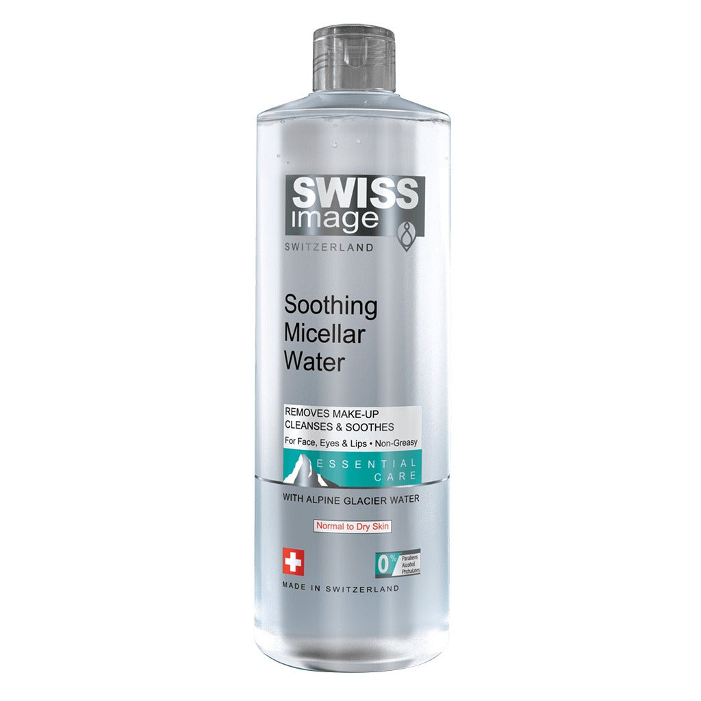 Swiss Image Essential Care Soothing Micellar Water For Normal To Dry Skin Types 400ml - Easy Pharmacy LLC