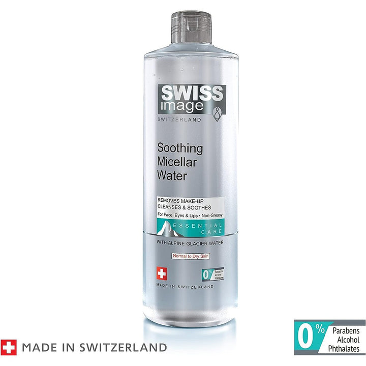 Swiss Image Essential Care Soothing Micellar Water For Normal To Dry Skin Types 400ml - Easy Pharmacy LLC