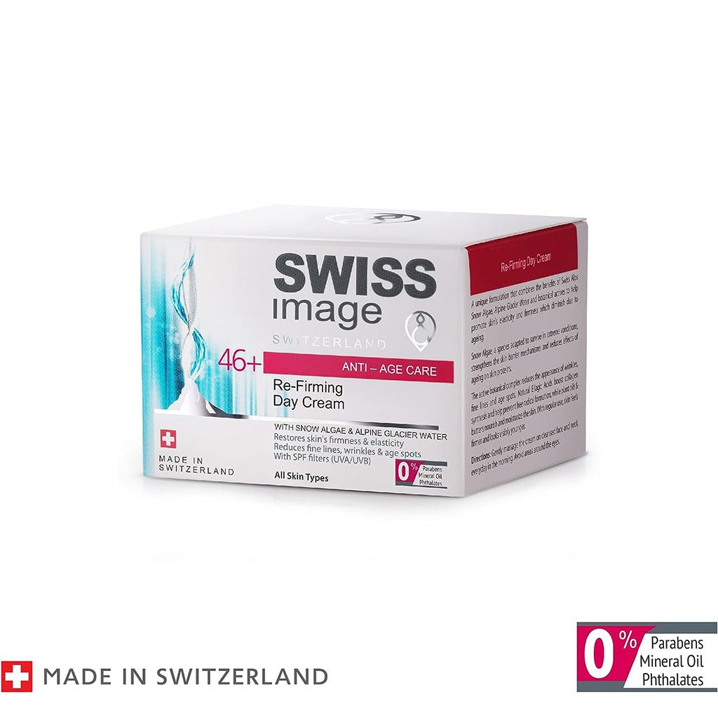 Swiss Image Anti-Age Care 46+ Re-Firming Day Cream For All Skin Types 50ml - Easy Pharmacy LLC