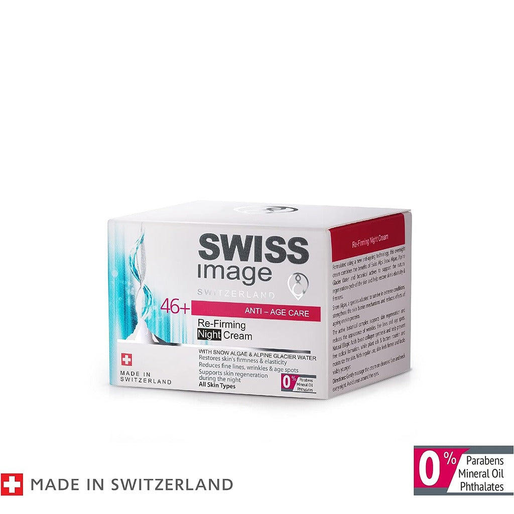 Swiss Image Anti-Age Care 46+ Re-Firming Night Cream For All Skin Types 50ml - Easy Pharmacy LLC