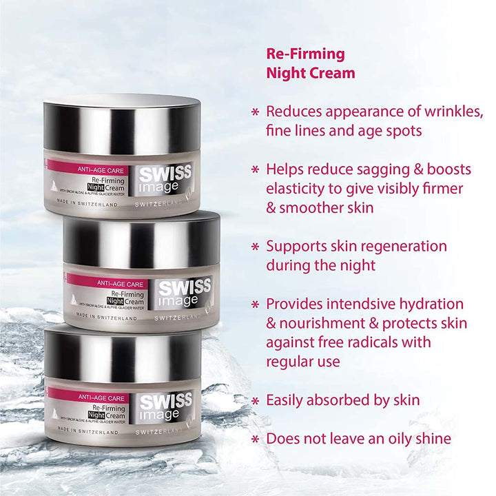 Swiss Image Anti-Age Care 46+ Re-Firming Night Cream For All Skin Types 50ml - Easy Pharmacy LLC