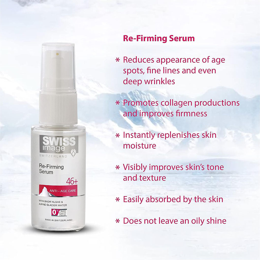 Swiss Image Anti-Age Care 46+ Re-Firming Serum For All Skin Types 30ml - Easy Pharmacy LLC