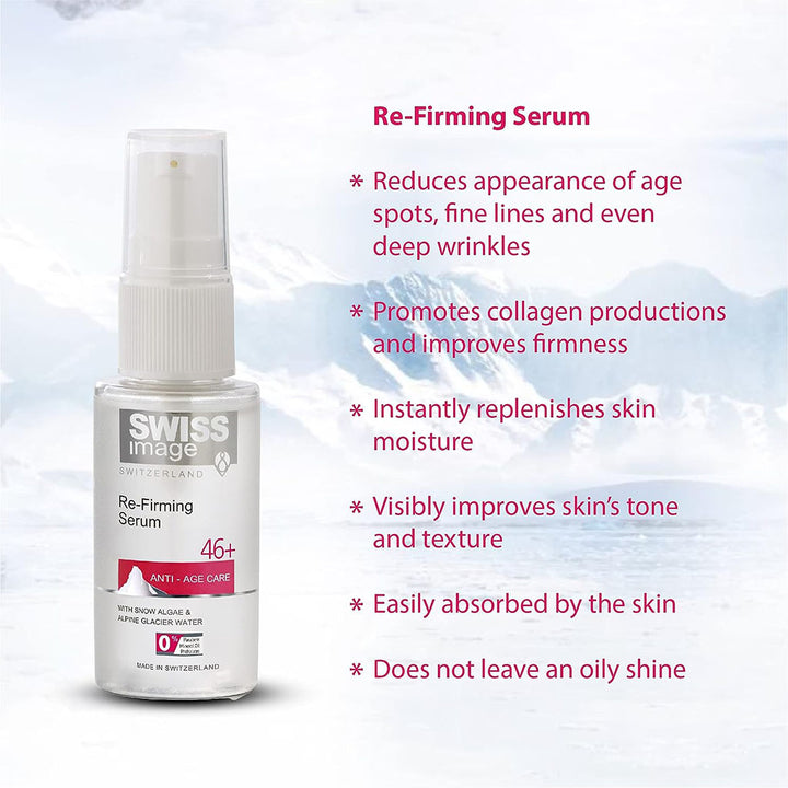 Swiss Image Anti-Age Care 46+ Re-Firming Serum For All Skin Types 30ml - Easy Pharmacy LLC