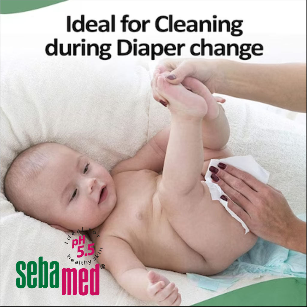 Sebamed Baby Cleansing Wipes With Aloe Vera, Pack of 72's - Easy Pharmacy LLC