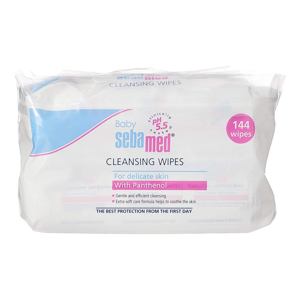 Sebamed Baby Cleansing Wet Wipes With Panthenol For Delicate Skin, Promo Pack of 2 x 72's - Easy Pharmacy LLC