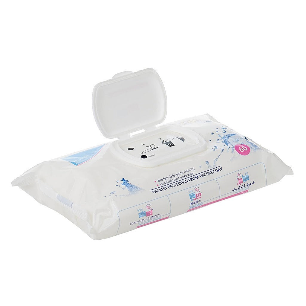 Sebamed Baby Cleansing Wipes With 99% Water For Delicate Skin, Pack of 60's - Easy Pharmacy LLC