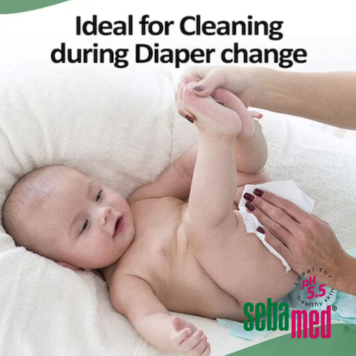 Sebamed Baby Cleansing Wipes With 99% Water For Delicate Skin, Pack of 60's - Easy Pharmacy LLC