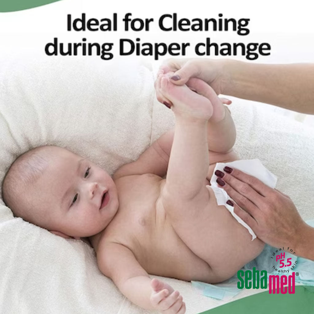 Sebamed Baby Cleansing Wipes With 99% Water For Delicate Skin, Promo Pack of 4 x 60's - Easy Pharmacy LLC