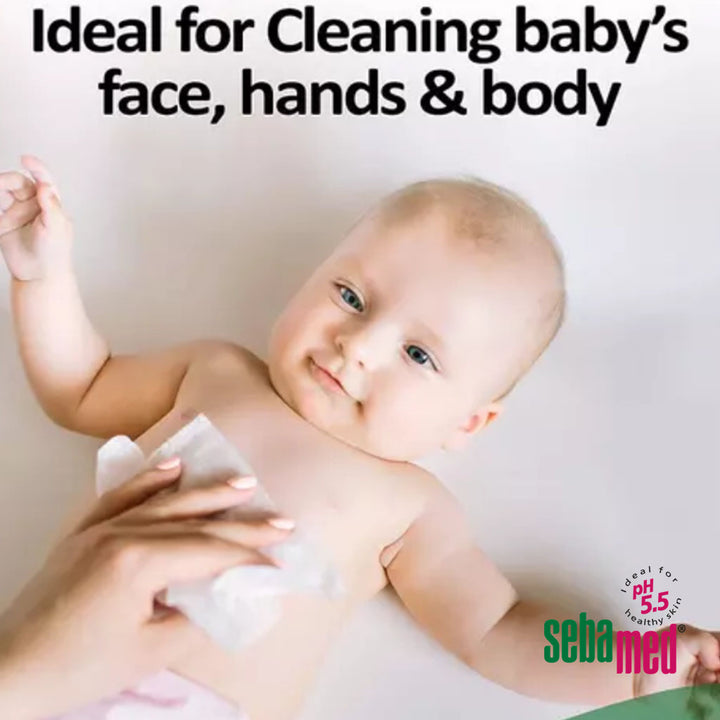 Sebamed Baby Cleansing Wipes With 99% Water For Delicate Skin, Promo Pack of 4 x 60's - Easy Pharmacy LLC