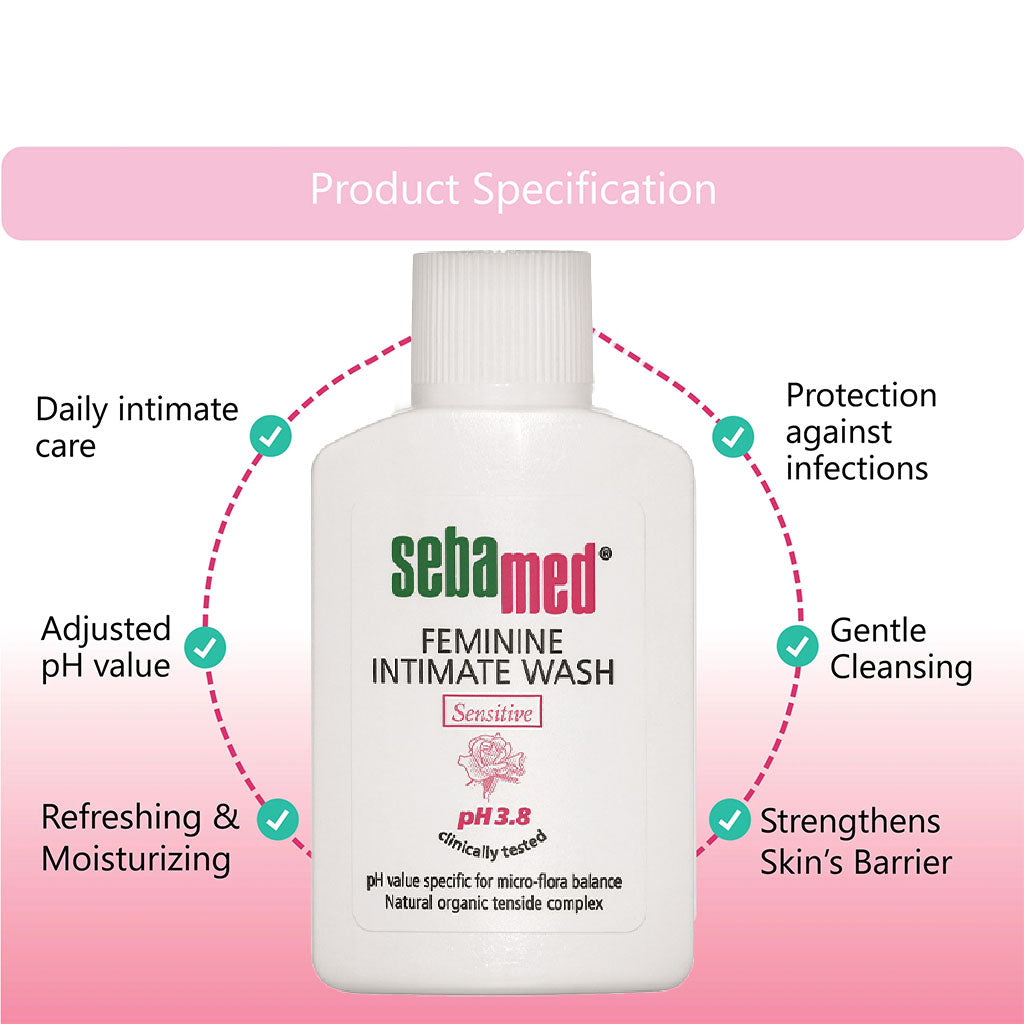 Sebamed Sensitive Feminine Intimate Wash With pH 3.8 50ml - Easy Pharmacy LLC