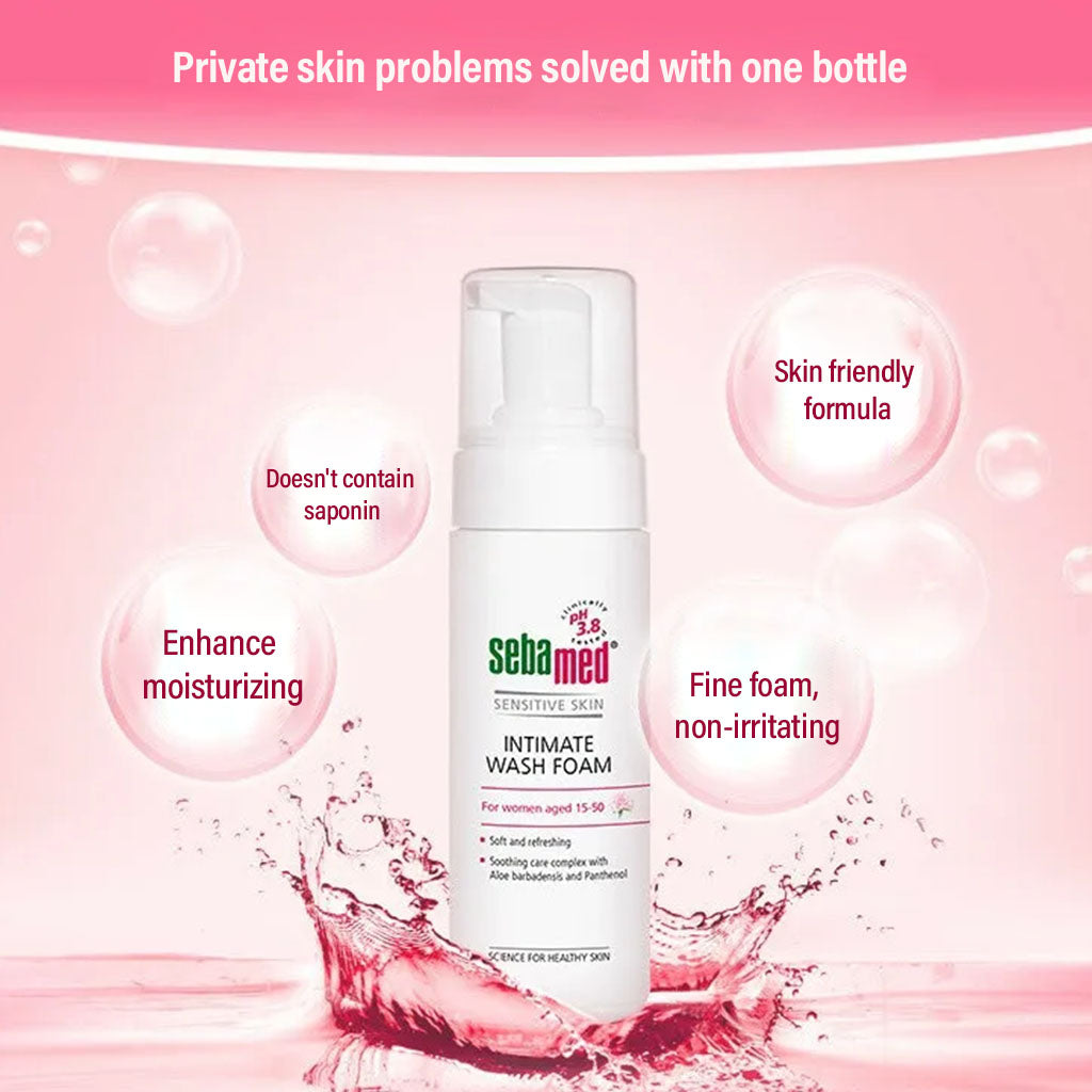 Sebamed Sensitive skin Intimate Wash Foam, Soft & Refreshing 150ml - Easy Pharmacy LLC