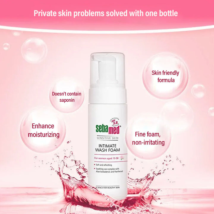 Sebamed Sensitive skin Intimate Wash Foam, Soft & Refreshing 150ml - Easy Pharmacy LLC