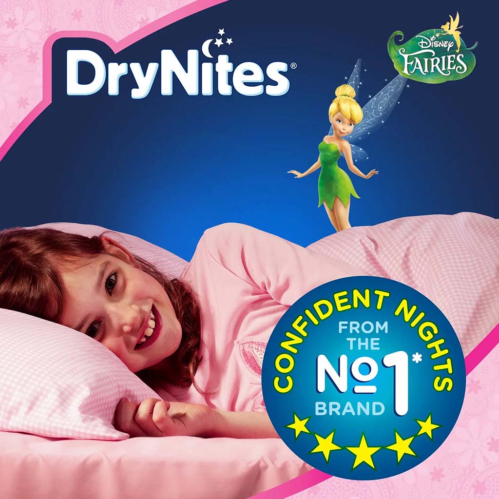 Huggies DryNites Pyjama Pants, 3-5 Years, 16-23Kg, Bed Wetting Diapers For Girls, Jumbo Pack of 16's - Easy Pharmacy LLC