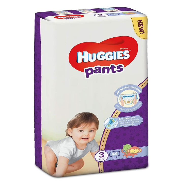 Huggies Baby Diaper Pants, Size 3, 6-11Kg, Pack of 44's - Easy Pharmacy LLC