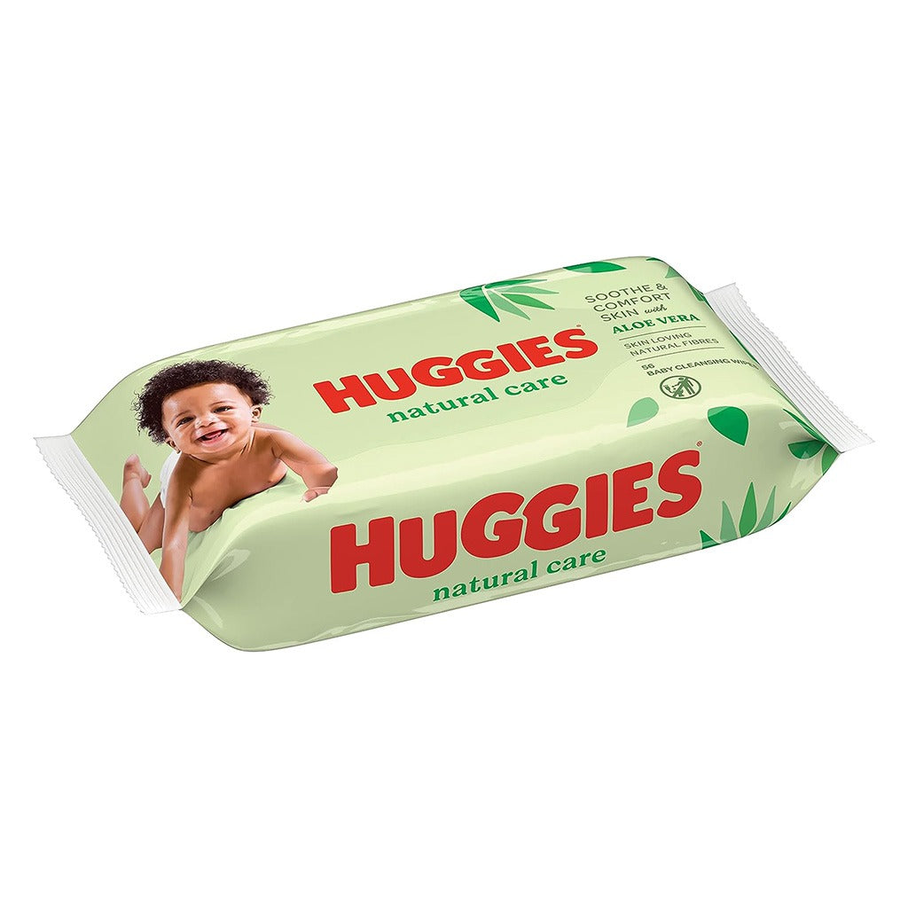 Huggies Natural Cleansing Baby Wet Wipes With Aloe Vera, Promo Pack of 224's - Easy Pharmacy LLC