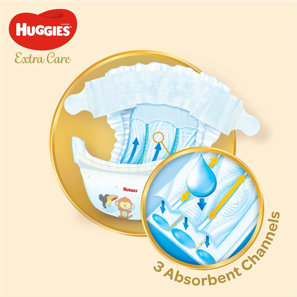 Huggies Extra Care Baby Diapers, Size 5, 12-22Kg, Pack of 34's - Special Price - Easy Pharmacy LLC