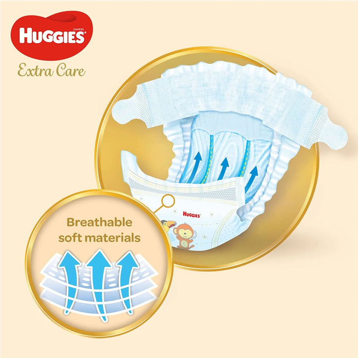 Huggies Extra Care Baby Diapers, Size 5, 12-22Kg, Pack of 34's - Special Price - Easy Pharmacy LLC