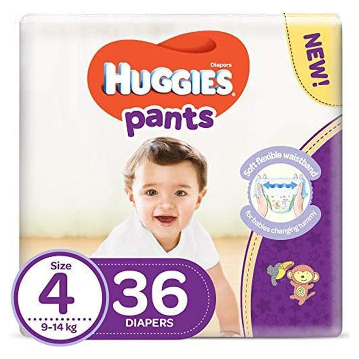 Huggies Baby Diaper Pants, Size 4, 9-14Kg, Pack of 36's - Special Price - Easy Pharmacy LLC