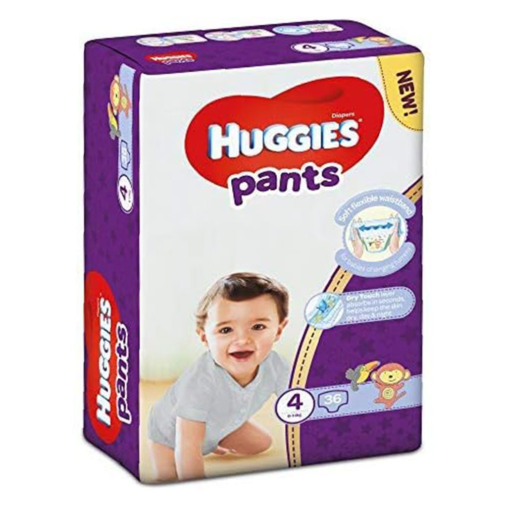 Huggies Baby Diaper Pants, Size 4, 9-14Kg, Pack of 36's - Special Price - Easy Pharmacy LLC