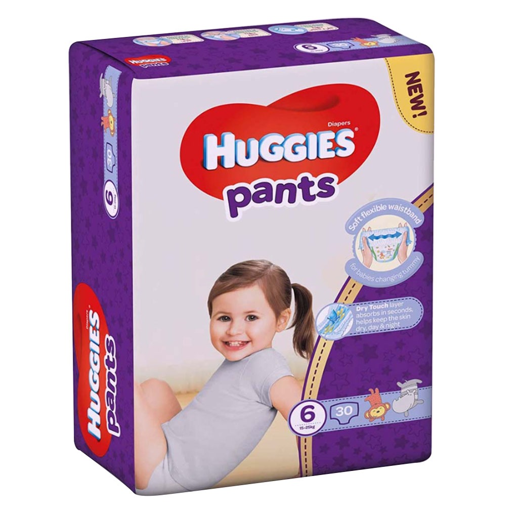 Huggies Baby Diaper Pants, Size 6, 15-25Kg, Pack of 30's - Special Price - Easy Pharmacy LLC