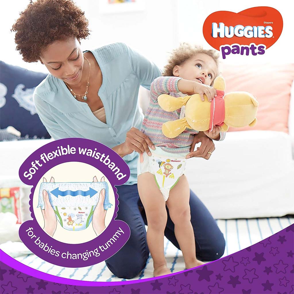 Huggies Active Baby Diaper Pants, Size 5, 12-17Kg, Promo Pack of 2 x 34's - Easy Pharmacy LLC