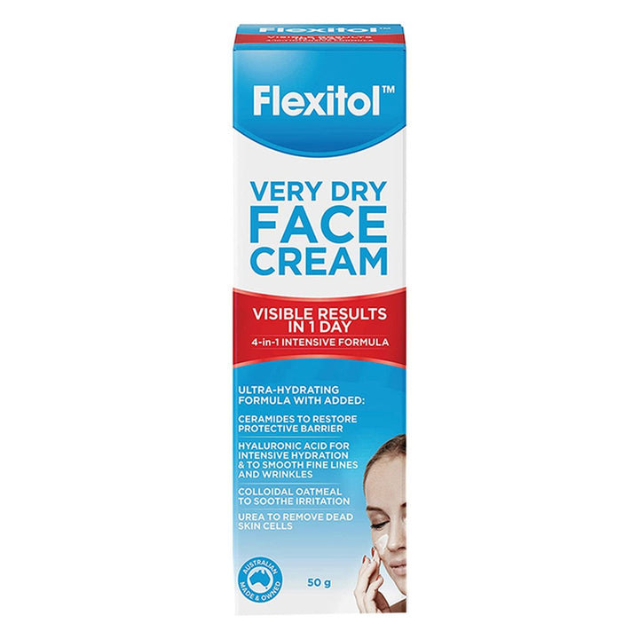 Flexitol Very Dry Skin Face Cream For Severely Dry, Cracked & Itchy Skin 50g - Easy Pharmacy LLC