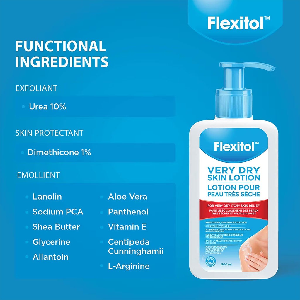 Flexitol Very Dry Skin Lotion For Very Dry Itchy Skin Relief 500ml - Easy Pharmacy LLC