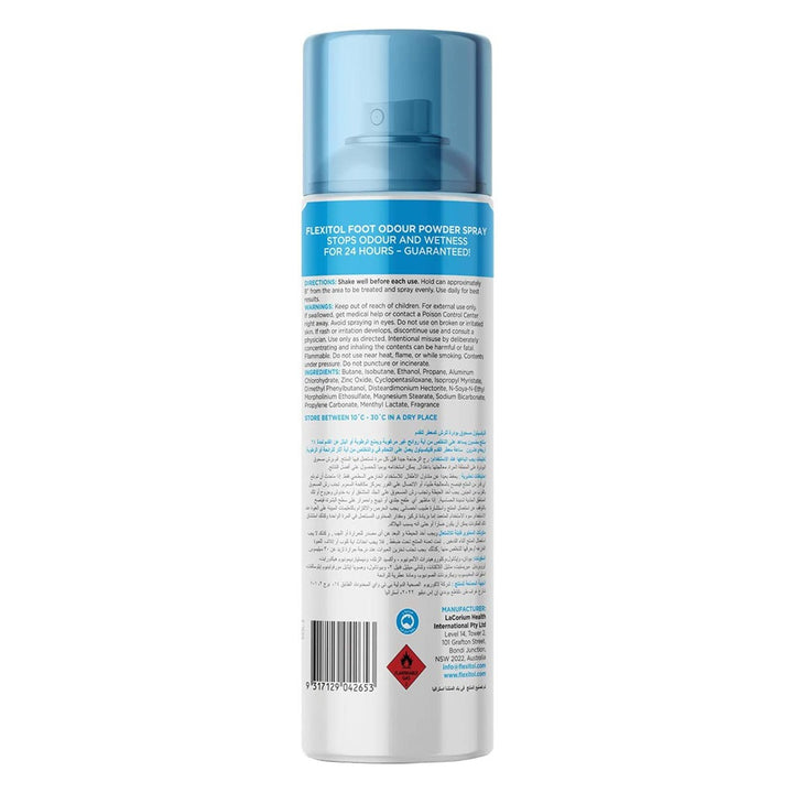 Flexitol Foot Odour Control Powder Spray 210ml - Easy Pharmacy LLC