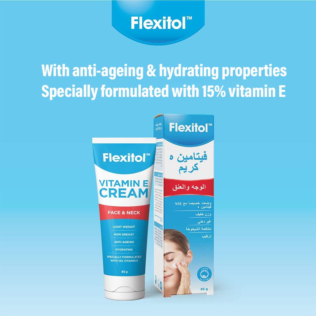Flexitol Vitamin E Face & Neck Anti-Ageing Cream 85g - Easy Pharmacy LLC