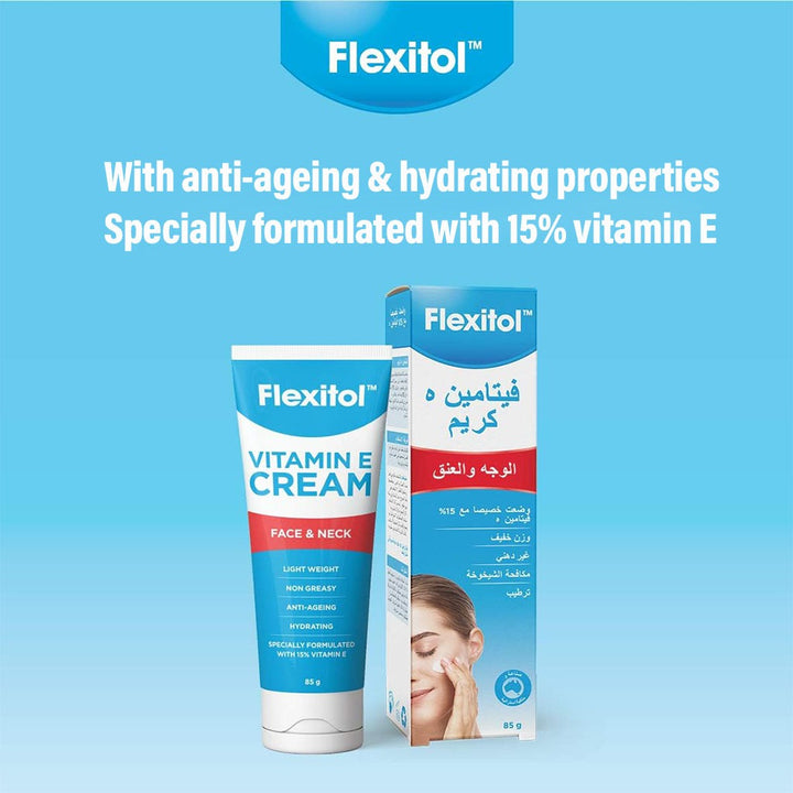 Flexitol Vitamin E Face & Neck Anti-Ageing Cream 85g - Easy Pharmacy LLC