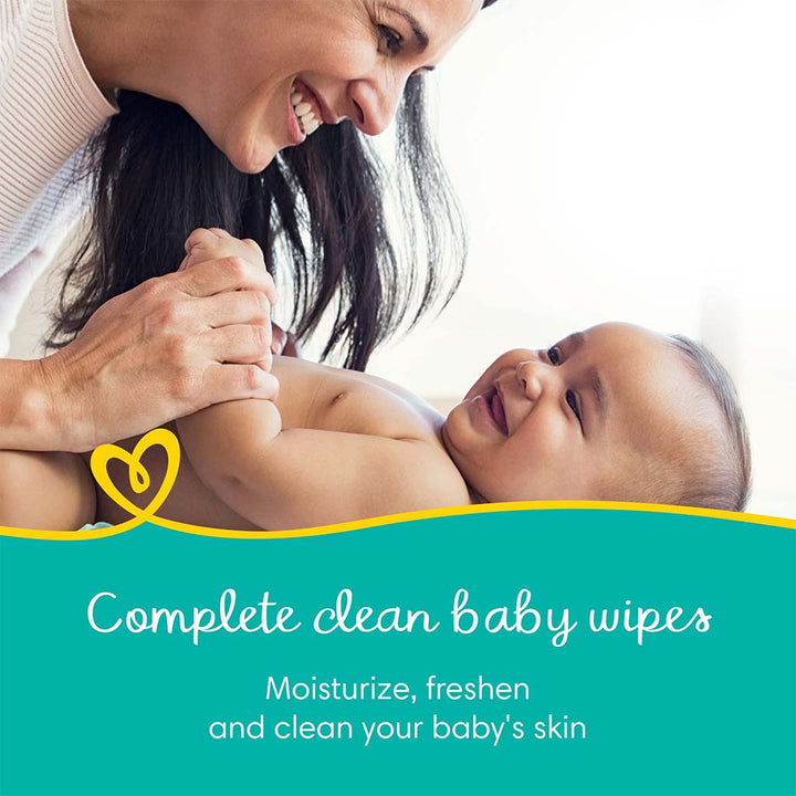 Pampers Complete Clean Baby Wet Wipes With Aloe Vera, Super Saving Pack of 6*64's - Easy Pharmacy LLC