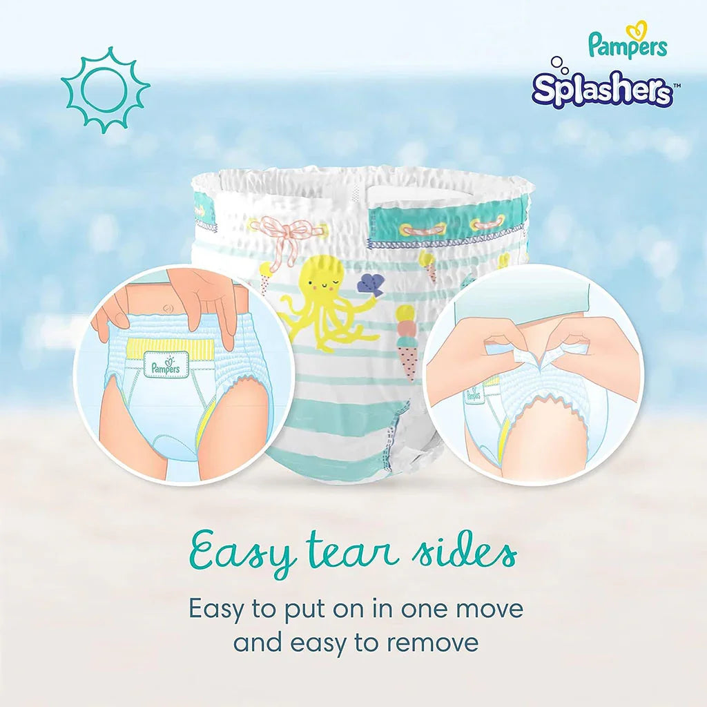 Pampers Splashers Baby Swim Pants, Size 5-6, 14+Kg, Saving Pack of 80's - Easy Pharmacy LLC