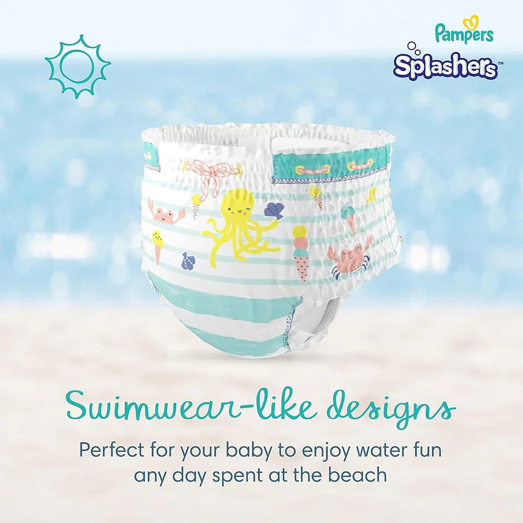 Pampers Splashers Baby Swim Pants, Size 3-4, 6-11Kg, Saving Pack of 96's - Easy Pharmacy LLC