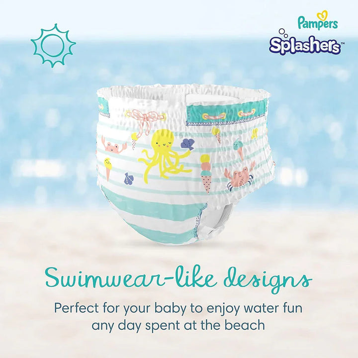 Pampers Splashers Baby Swim Pants, Size 3-4, 6-11Kg, Saving Pack of 96's - Easy Pharmacy LLC
