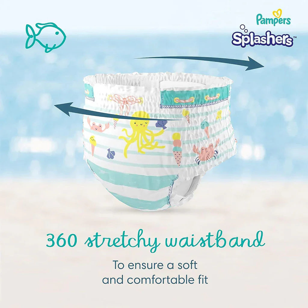 Pampers Splashers Baby Swim Pants, Size 3-4, 6-11Kg, Saving Pack of 96's - Easy Pharmacy LLC