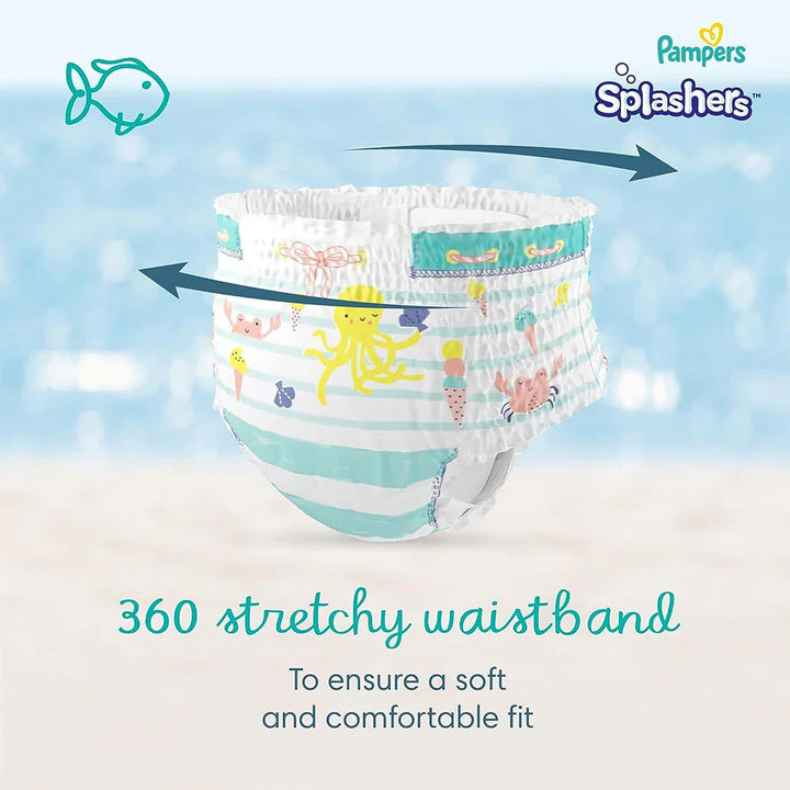 Pampers Splashers Baby Swim Pants, Size 3-4, 6-11Kg, Saving Pack of 96's - Easy Pharmacy LLC