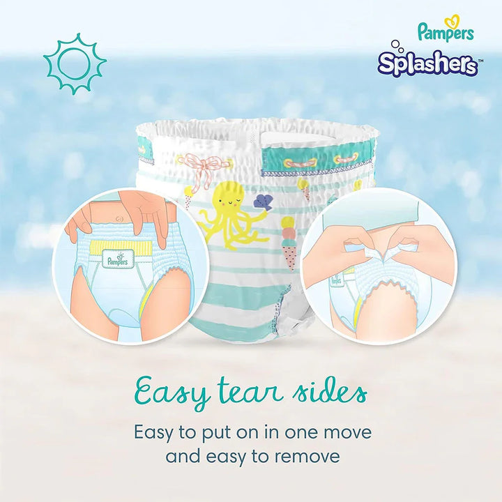 Pampers Splashers Baby Swim Pants, Size 3-4, 6-11Kg, Saving Pack of 96's - Easy Pharmacy LLC