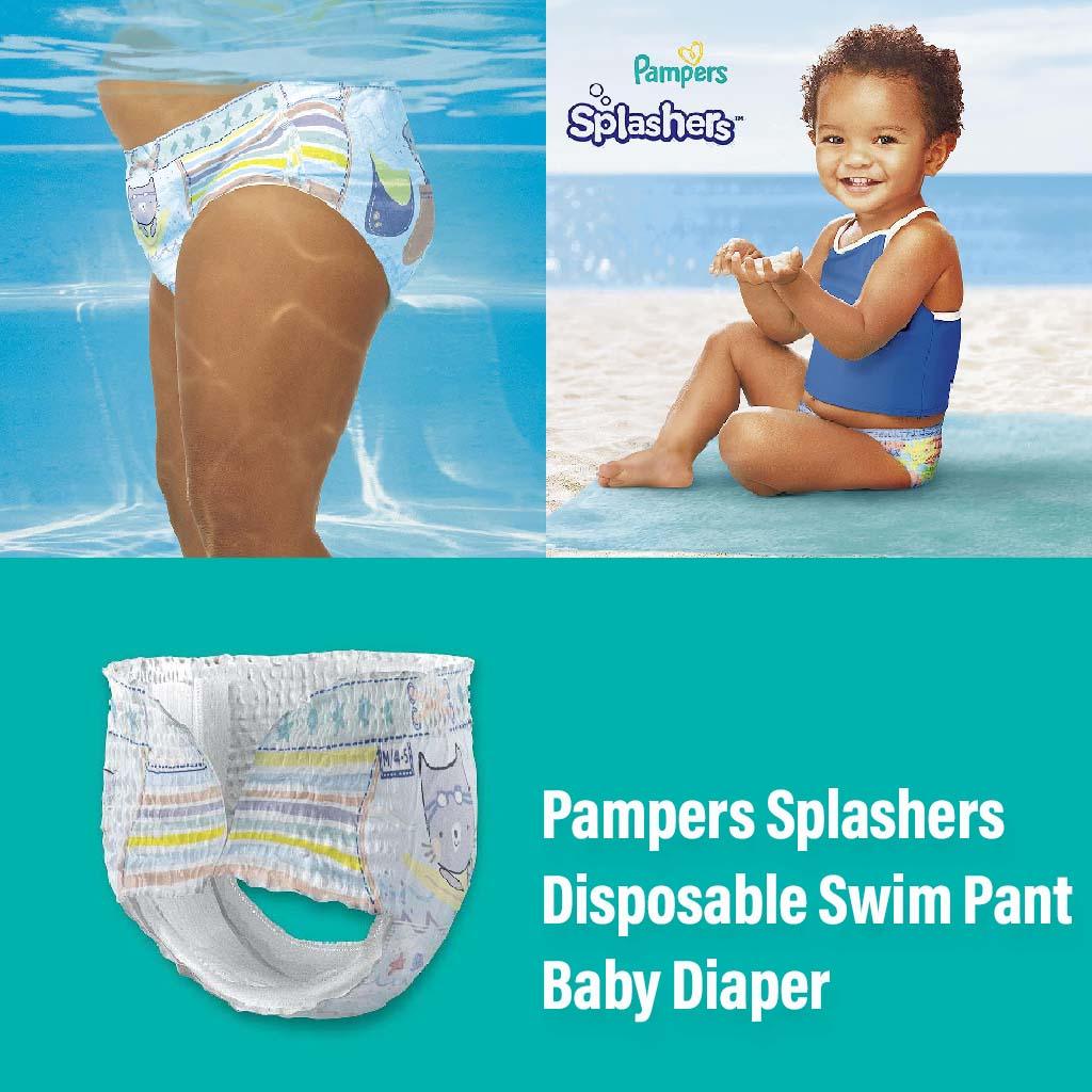 Pampers Splashers Baby Swim Pants, Size 3-4, 6-11Kg, Saving Pack of 96's - Easy Pharmacy LLC