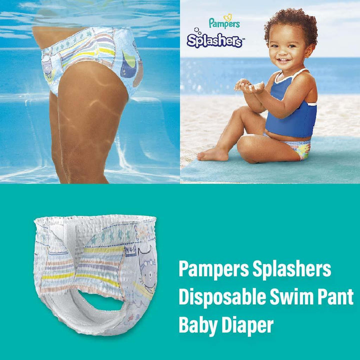 Pampers Splashers Baby Swim Pants, Size 3-4, 6-11Kg, Saving Pack of 96's - Easy Pharmacy LLC