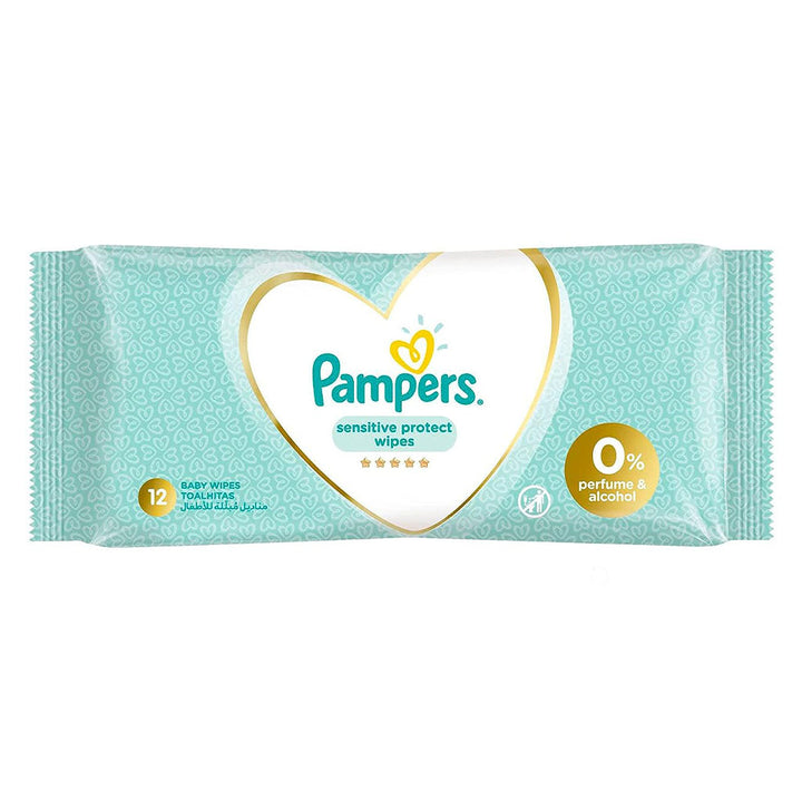 Pampers Sensitive Protect Baby Wet Wipes, Pack of 12's - Easy Pharmacy LLC